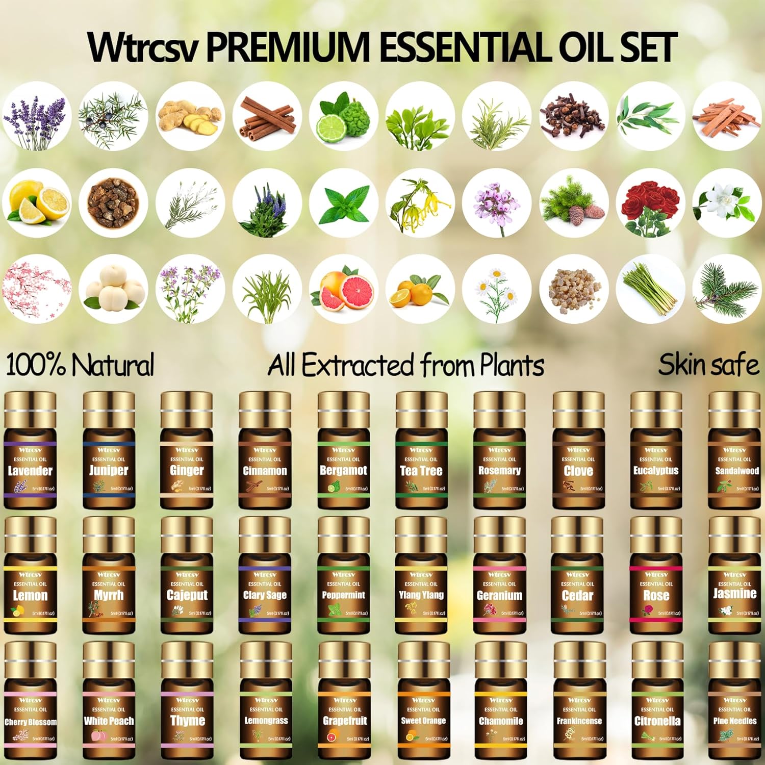 Wtrcsv Essential Oils Set 30x5ml