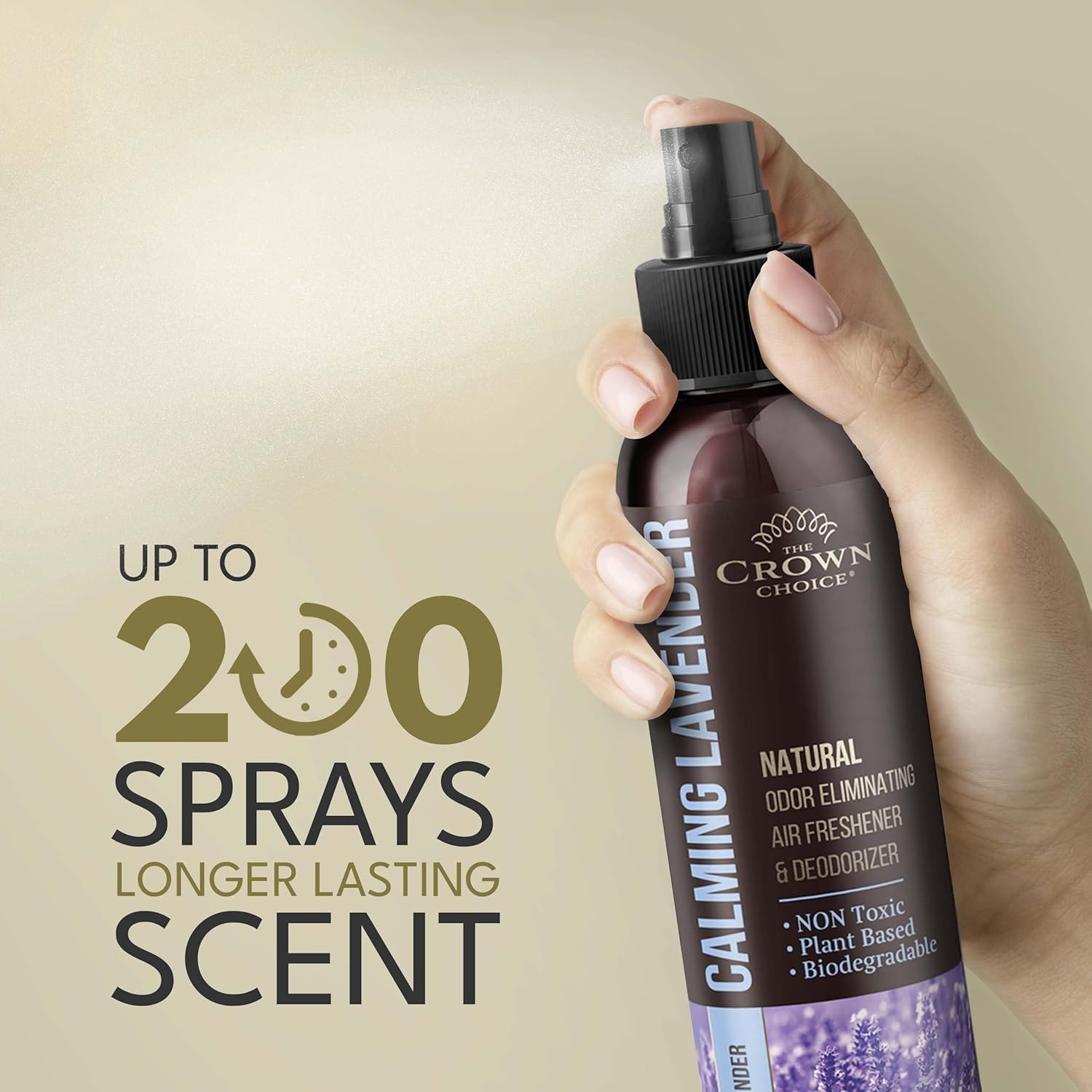 The Crown Choice Lavender Air Freshener Spray 4 Oz
