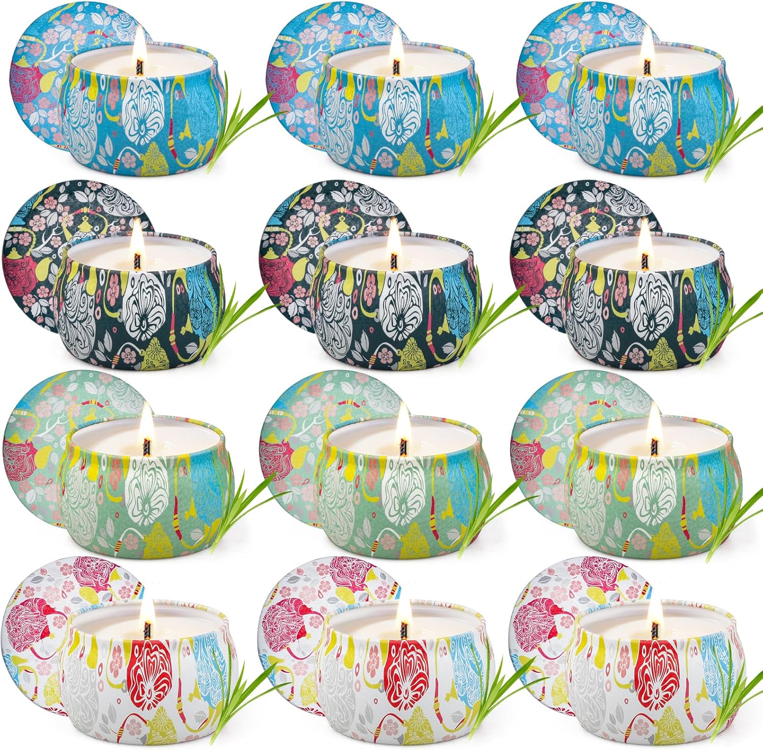 Feibao Citronella Candles 12Pack 360 Hour Burn