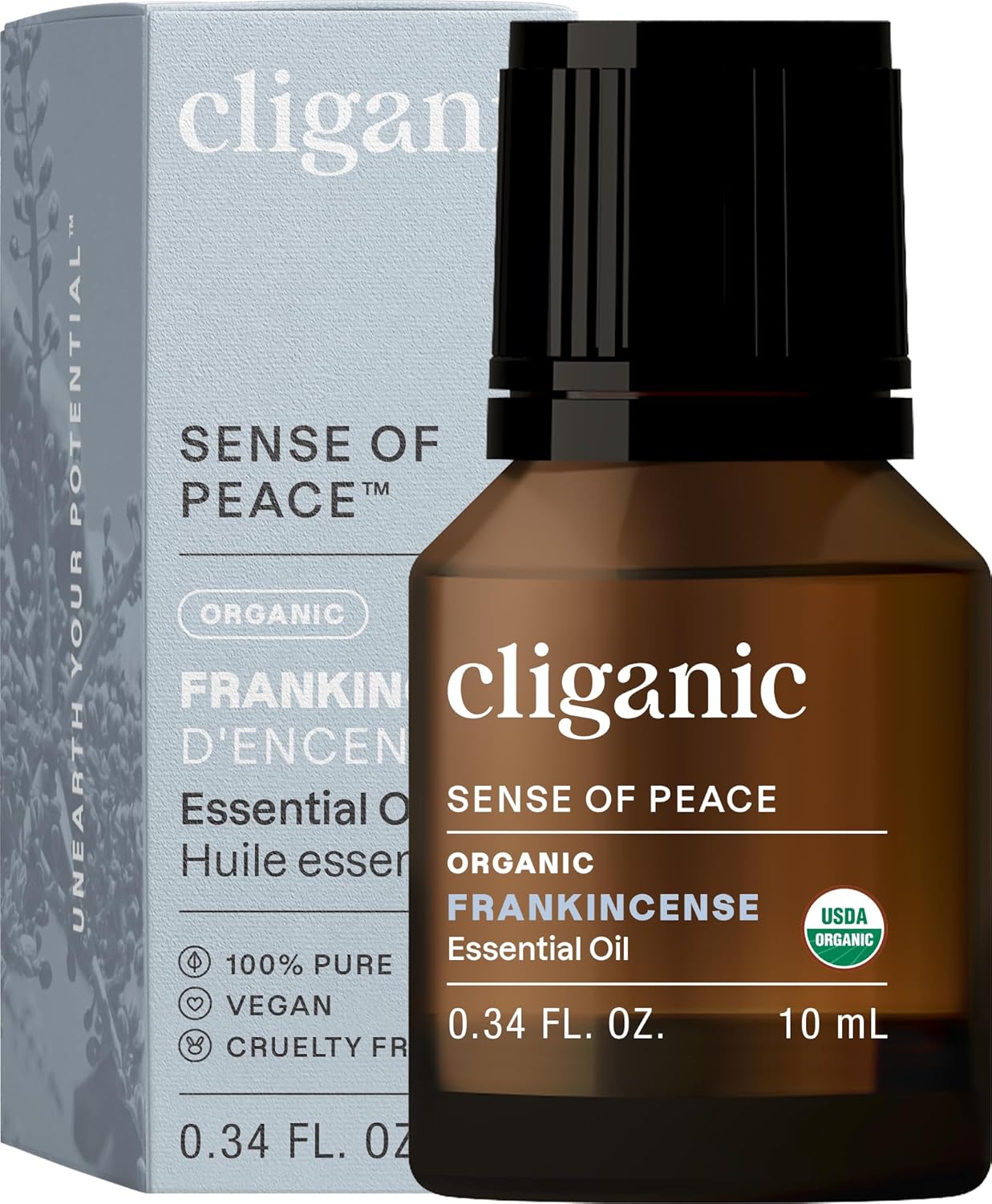 Cliganic Organic Frankincense Essential Oil - 100 Pure Natural Undiluted