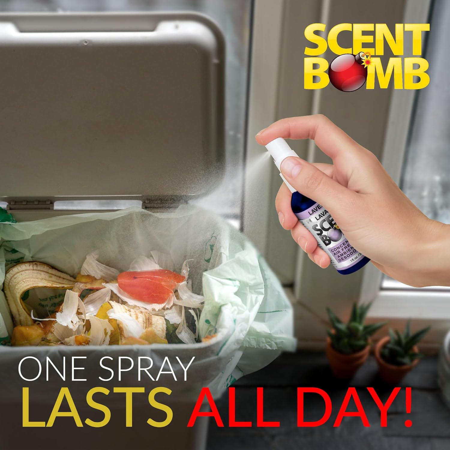 Scent Bomb Air Freshener Spray - 1 oz Pack of 4 Lavender