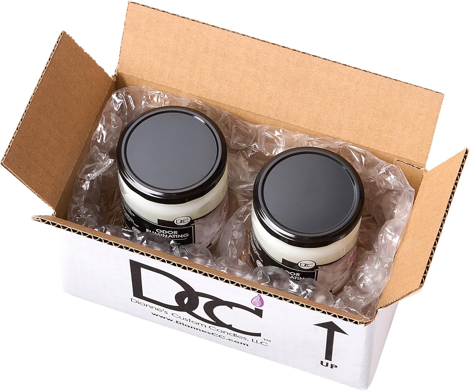 Fresh Linen Two Pack Aromatherapy Candles with High Fragrance