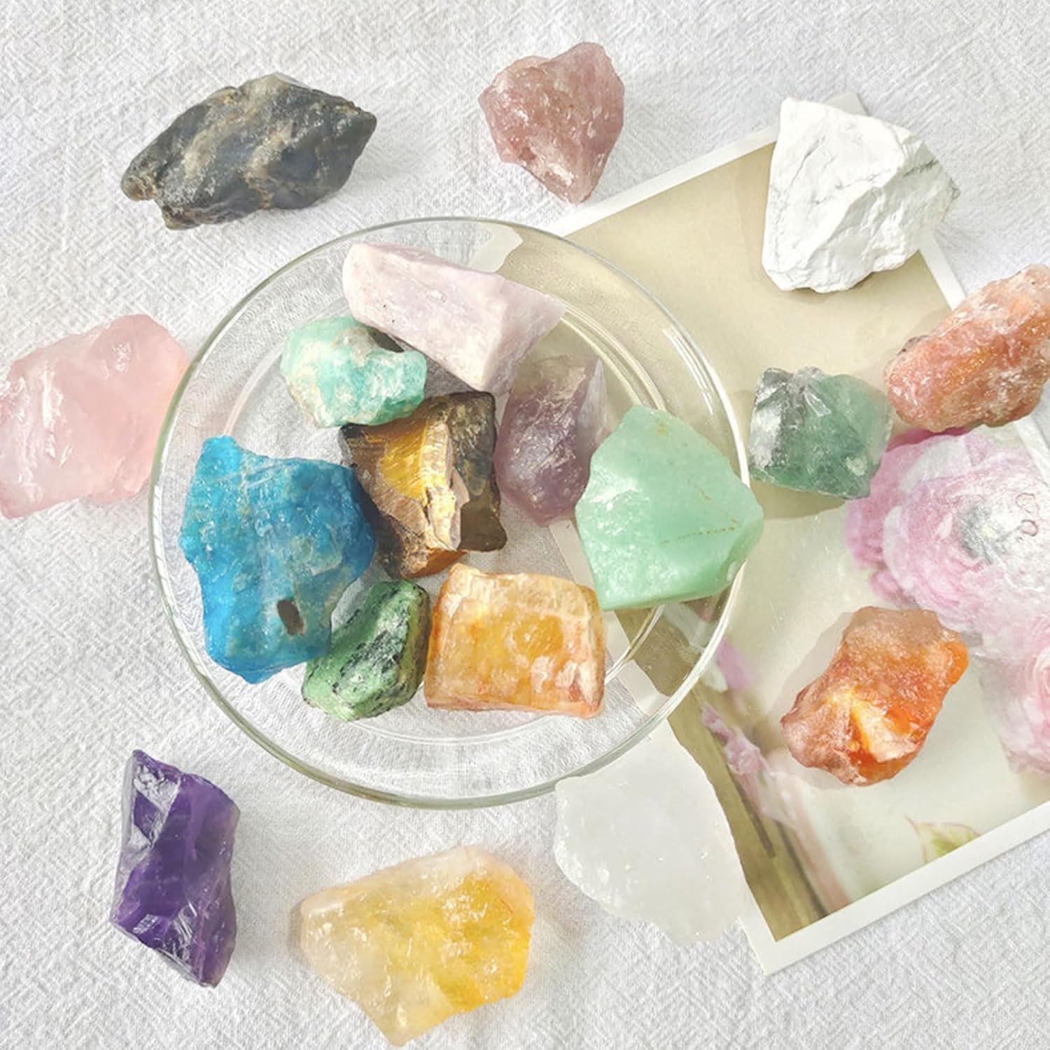 1 lb Bulk Natural Healing Crystals Rough Stones - Black Tourmaline