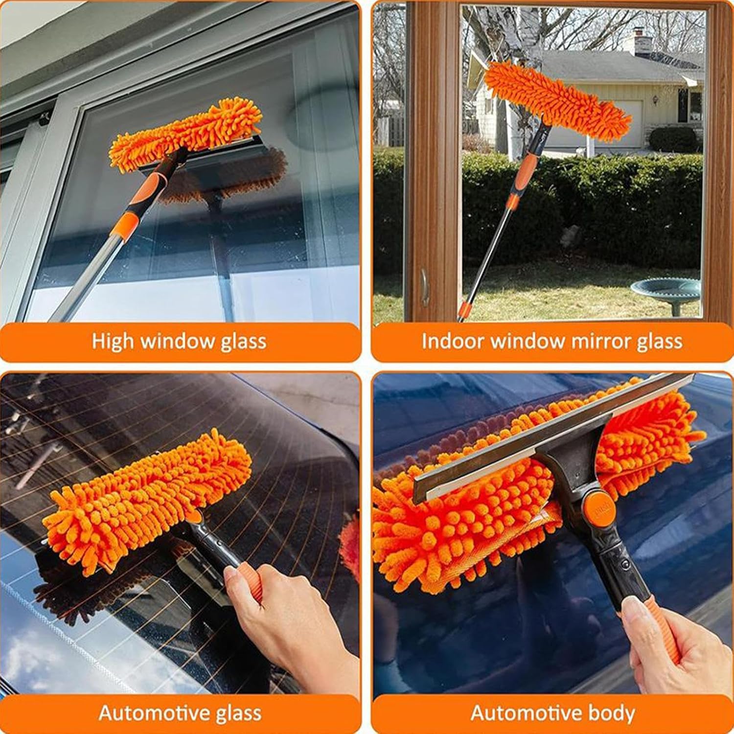 Microfiber Long Handle Duster with Adjustable Pole