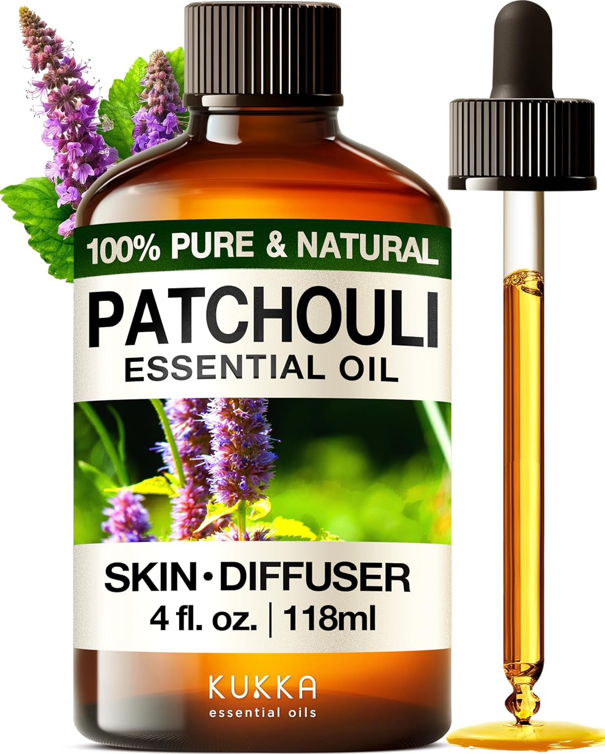 KUKKA Patchouli Essential Oil 4 Fl Oz