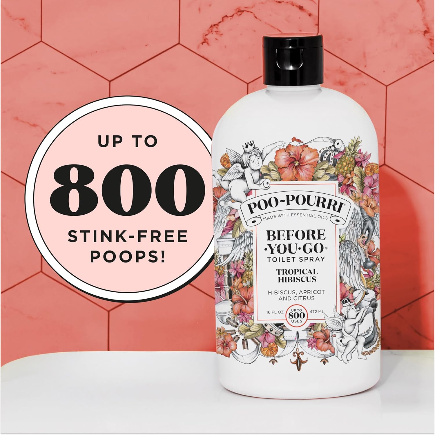 Poo-Pourri Before-You-Go Toilet Spray 16 Fl Oz
