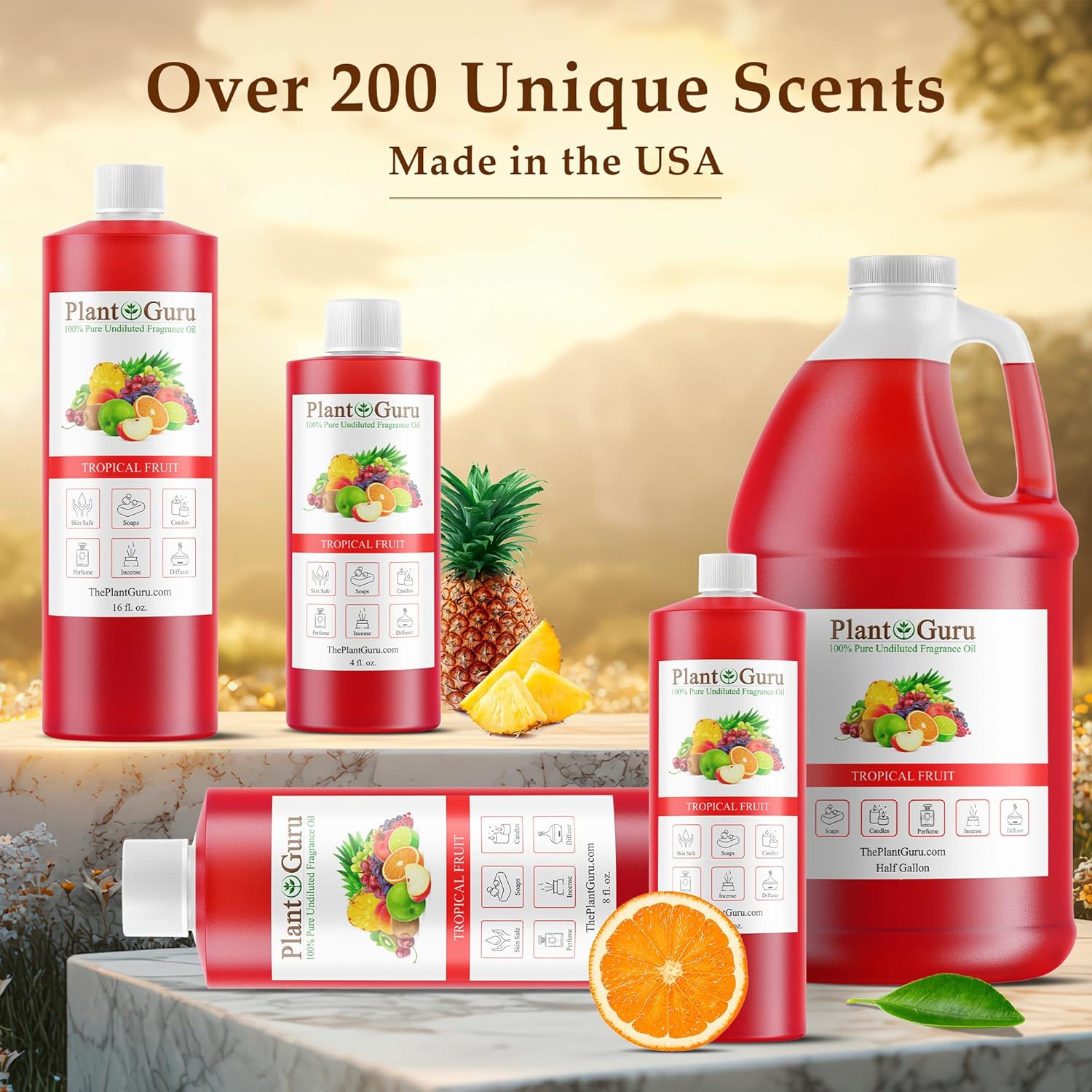 Tropical Fruit Fragrance Oil 4 Fl Oz for DIY Crafts