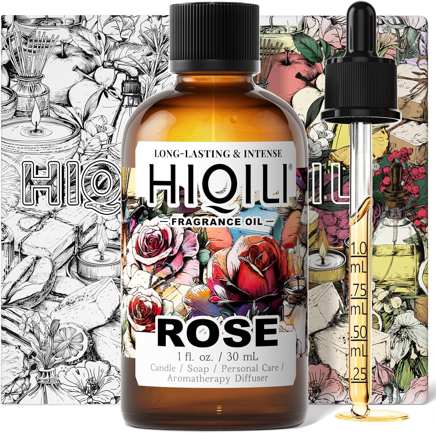 HIQILI Rose Fragrance Oil 1 Fl Oz