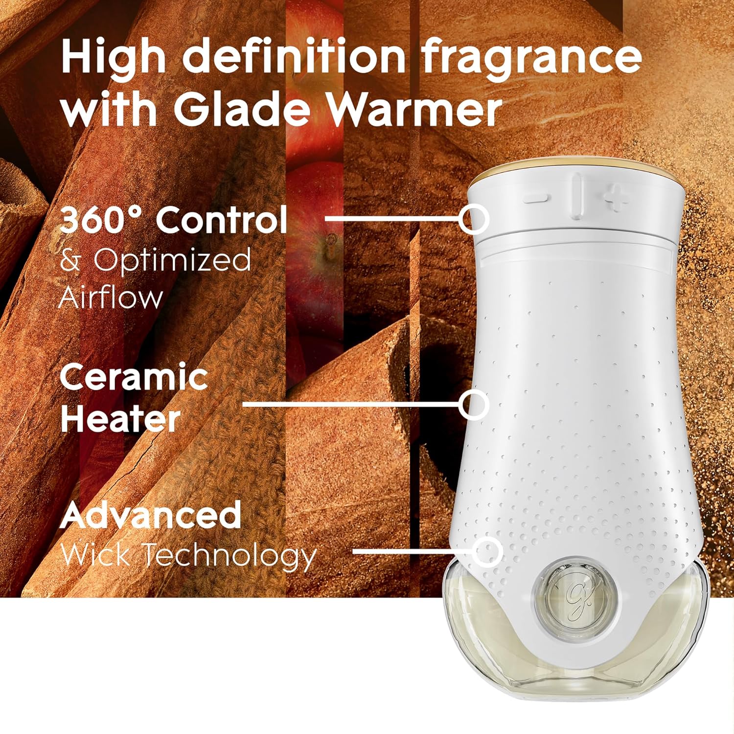Glade PlugIns Air Freshener Apple Cinnamon 335 Fl Oz 5 Count