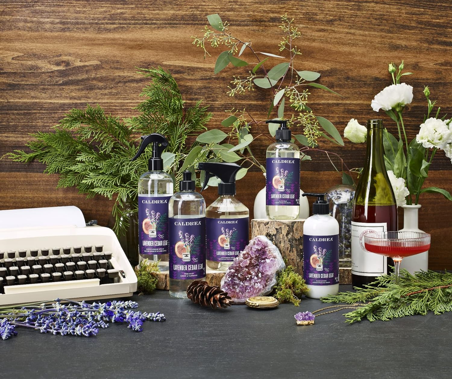 Caldrea Linen Room Spray with Lavender Cedar Leaf Scent