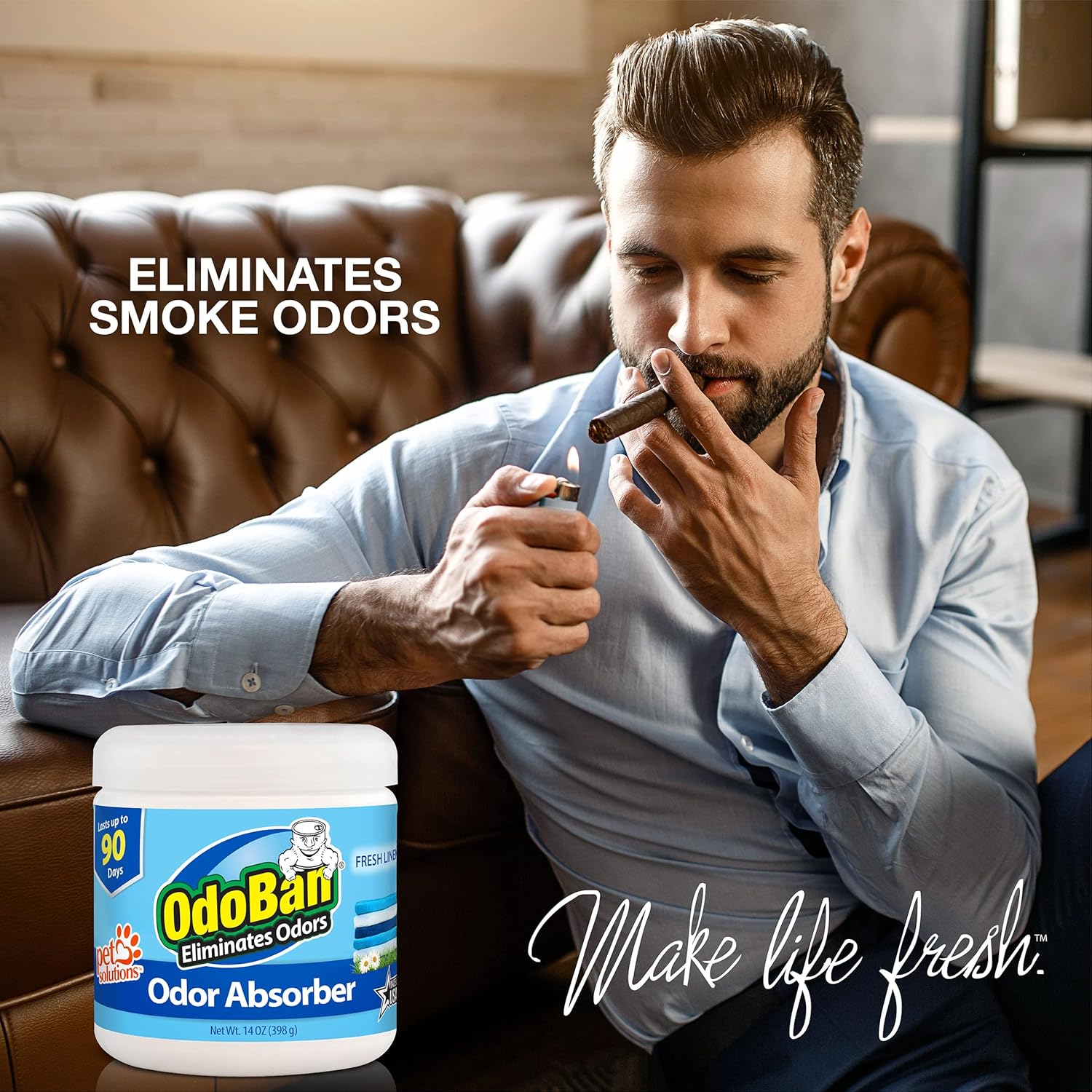 OdoBan Solid Odor Eliminator 6-Pack with Fresh Linen Scent