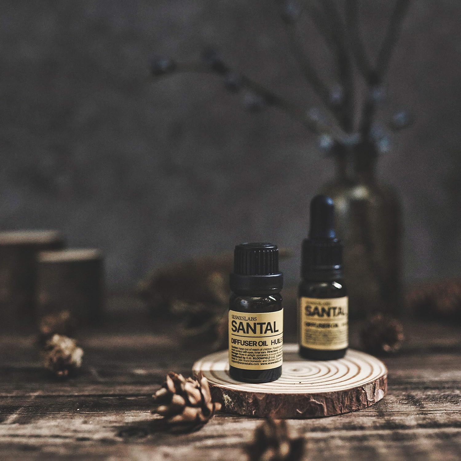 Santal Diffuser Oil Amber Coco Vanilla Cedar Sandalwood Musk Blend 33 oz10 ml