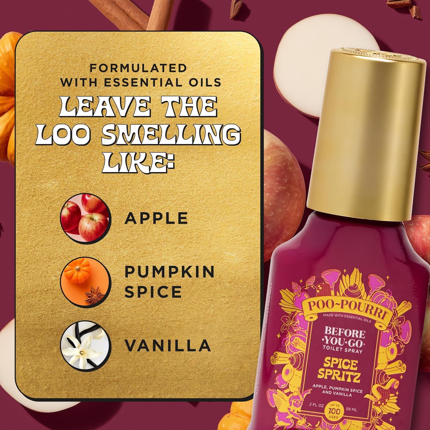 Poo-Pourri Spice Spritz 2oz Toilet Spray