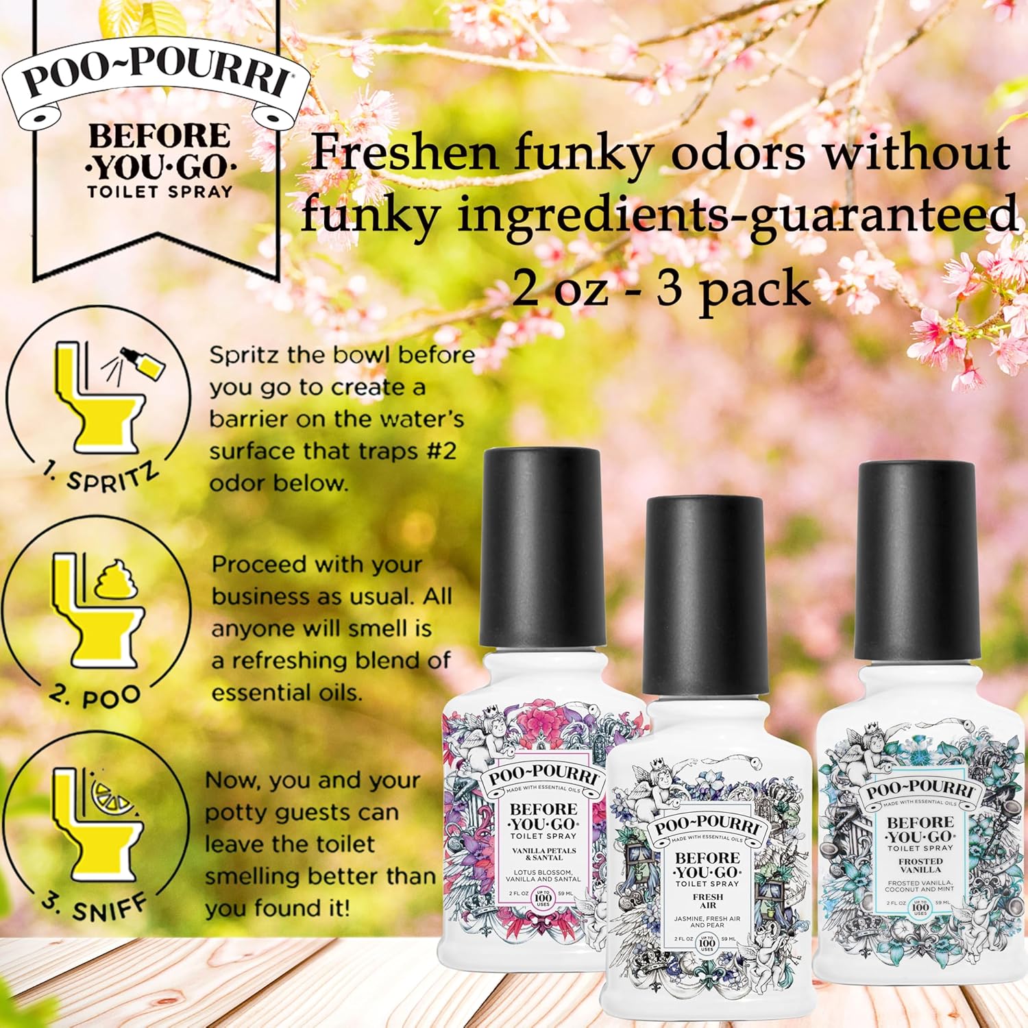 Poo Pourri Before You Go Toilet Spray Variety Pack