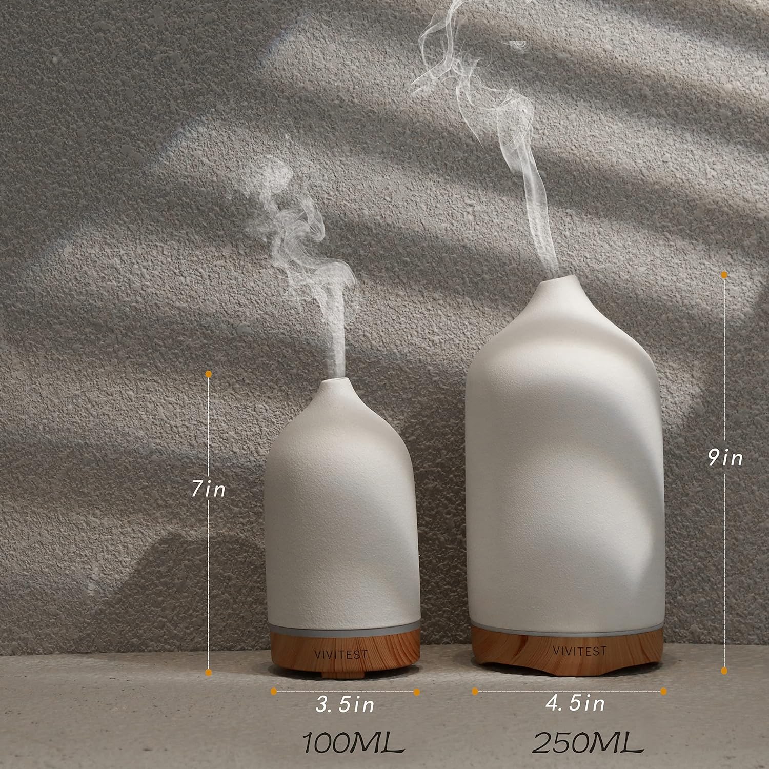 VIVITEST Ceramic Diffuser with Aromatherapy