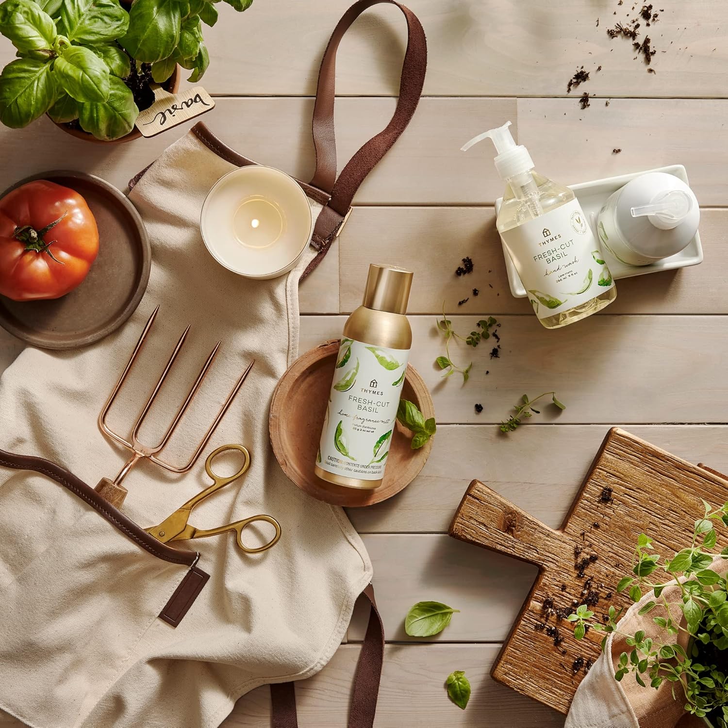 Thymes Fragrance Mist Fresh-Cut Basil 3 Oz
