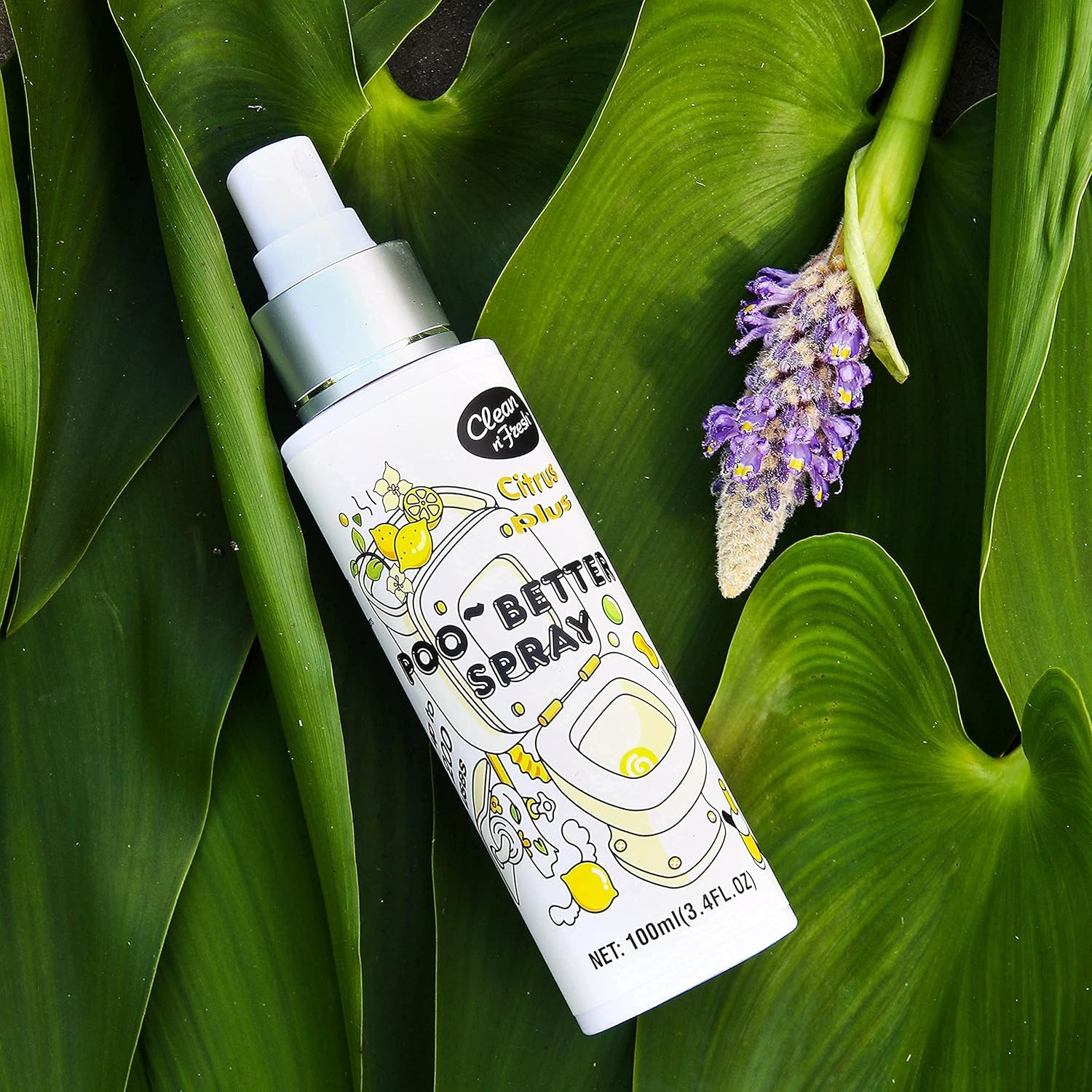 Clean-n-Fresh Toilet Spray 68 Floz Natural Citrus Scent