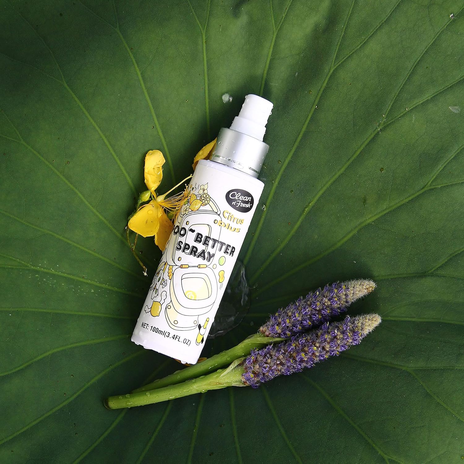 Clean-n-Fresh Toilet Spray 68 Floz Natural Citrus Scent